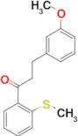 3-(3-methoxyphenyl)-2'-thiomethylpropiophenone