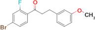 4'-bromo-2'-fluoro-3-(3-methoxyphenyl)propiophenone