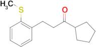 Cyclopentyl 2-(2-thiomethylphenyl)ethyl ketone