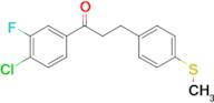 4'-chloro-3'-fluoro-3-(4-thiomethylphenyl)propiophenone