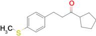 Cyclopentyl 2-(4-thiomethylphenyl)ethyl ketone