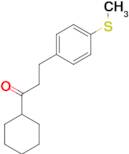 cyclohexyl 2-(4-thiomethylphenyl)ethyl ketone