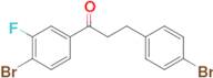 4'-bromo-3-(4-bromophenyl)-3'-fluoropropiophenone