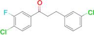 4'-chloro-3-(3-chlorophenyl)-3'-fluoropropiophenone