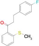 3-(4-fluorophenyl)-2'-thiomethylpropiophenone