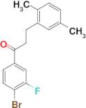 4'-bromo-3-(2,5-dimethylphenyl)-3'-fluoropropiophenone