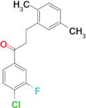 4'-chloro-3-(2,5-dimethylphenyl)-3'-fluoropropiophenone
