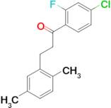 4'-chloro-3-(2,5-dimethylphenyl)-2'-fluoropropiophenone