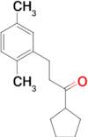 cyclopentyl 2-(2,5-dimethylphenyl)ethyl ketone