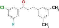 3'-chloro-3-(3,5-dimethylphenyl)-5'-fluoropropiophenone