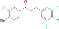 4'-bromo-3'-fluoro-3-(3,4,5-trifluorophenyl)propiophenone