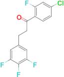4'-chloro-2'-fluoro-3-(3,4,5-trifluorophenyl)propiophenone