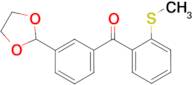 3'-(1,3-dioxolan-2-yl)-2-thiomethylbenzophenone