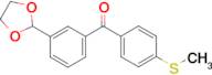 3-(1,3-dioxolan-2-yl)-4'-thiomethylbenzophenone