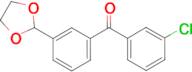 3-chloro-3'-(1,3-dioxolan-2-yl)benzophenone