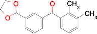 2,3-dimethyl-3'-(1,3-dioxolan-2-yl)benzophenone