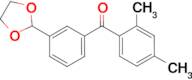 2,4-dimethyl-3'-(1,3-dioxolan-2-yl)benzophenone