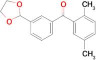 2,5-dimethyl-3'-(1,3-dioxolan-2-yl)benzophenone