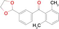 2,6-dimethyl-3'-(1,3-dioxolan-2-yl)benzophenone