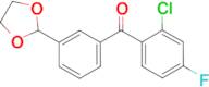 2-chloro-3'-(1,3-dioxolan-2-yl)-4-fluorobenzophenone