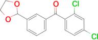 2,4-dichloro-3'-(1,3-dioxolan-2-yl)benzophenone