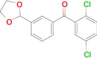 2,5-dichloro-3'-(1,3-dioxolan-2-yl)benzophenone