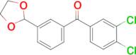 3,4-Dichloro-3'-(1,3-dioxolan-2-yl)benzophenone