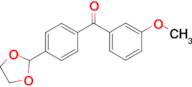 4'-(1,3-dioxolan-2-yl)-3-methoxybenzophenone