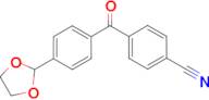 4-cyano-4'-(1,3-dioxolan-2-yl)benzophenone