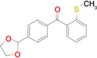 4'-(1,3-dioxolan-2-yl)-2-thiomethylbenzophenone