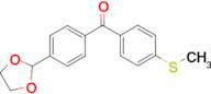 4-(1,3-dioxolan-2-yl)-4'-thiomethylbenzophenone