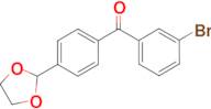 3-bromo-4'-(1,3-dioxolan-2-yl)benzophenone