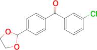 3-chloro-4'-(1,3-dioxolan-2-yl)benzophenone