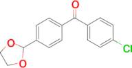 4-Chloro-4'-(1,3-dioxolan-2-yl)benzophenone
