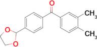 3,4-dimethyl-4'-(1,3-dioxolan-2-yl)benzophenone