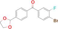 4-bromo-4'-(1,3-dioxolan-2-yl)-3-fluorobenzophenone