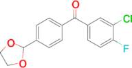 3-chloro-4'-(1,3-dioxolan-2-yl)-4-fluorobenzophenone