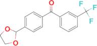 4'-(1,3-dioxolan-2-yl)-3-trifluoromethylbenzophenone