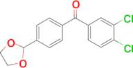 3,4-dichloro-4'-(1,3-dioxolan-2-yl)benzophenone