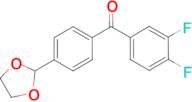 3,4-difluoro-4'-(1,3-dioxolan-2-yl)benzophenone