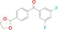 3,5-difluoro-4'-(1,3-dioxolan-2-yl)benzophenone