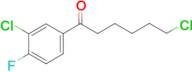 6-chloro-1-(3-chloro-4-fluorophenyl)-1-oxohexane