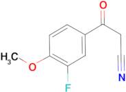 3-Fluoro-4-methoxybenzoylacetonitrile