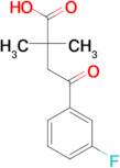 2,2-dimethyl-4-(3-fluorophenyl)-4-oxobutyric acid