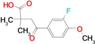 2,2-Dimethyl-4-(3-fluoro-4-methoxyphenyl)-4-oxobutyric acid