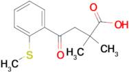 2,2-Dimethyl-4-[2-(methylthio)phenyl]-4-oxobutyric acid