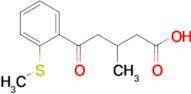 3-Methyl-5-(2-(methylthio)phenyl)-5-oxovaleric acid