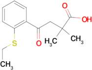 2,2-Dimethyl-4-[2-(ethylthio)phenyl]-4-oxobutyric acid