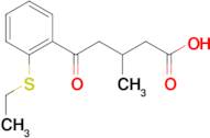 5-(2-(Ethylthio)phenyl)-3-methyl-5-oxovaleric acid