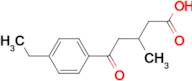 5-(4-Ethlyphenyl)-3-methyl-5-oxovaleric acid